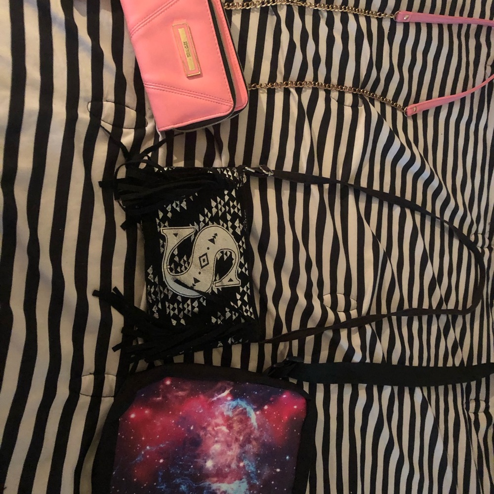 3 different side purses